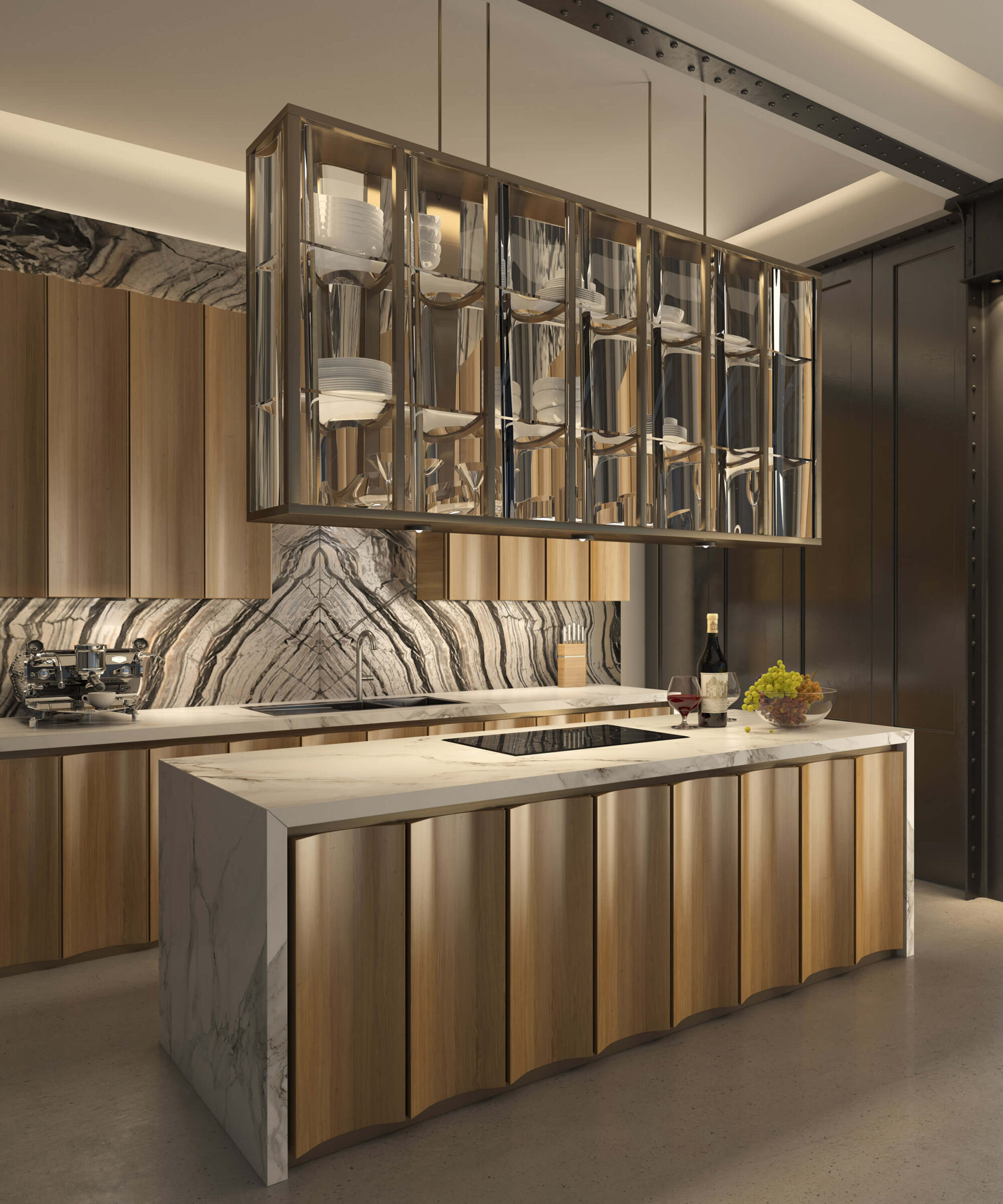 Smallbone's Icarus Kitchen in the new Brompton Gate Showroom, London