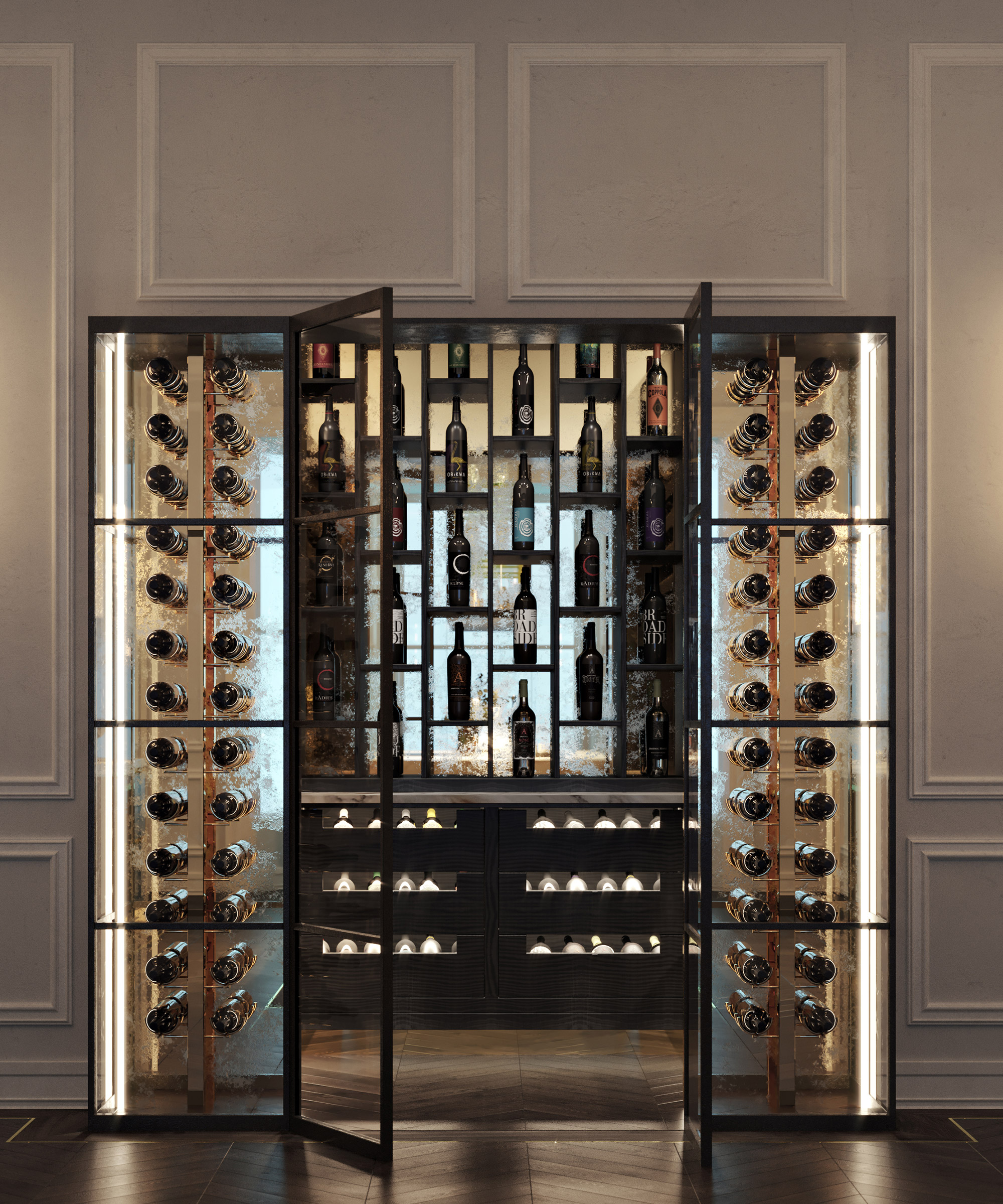 A Smallbone Icarus wine room