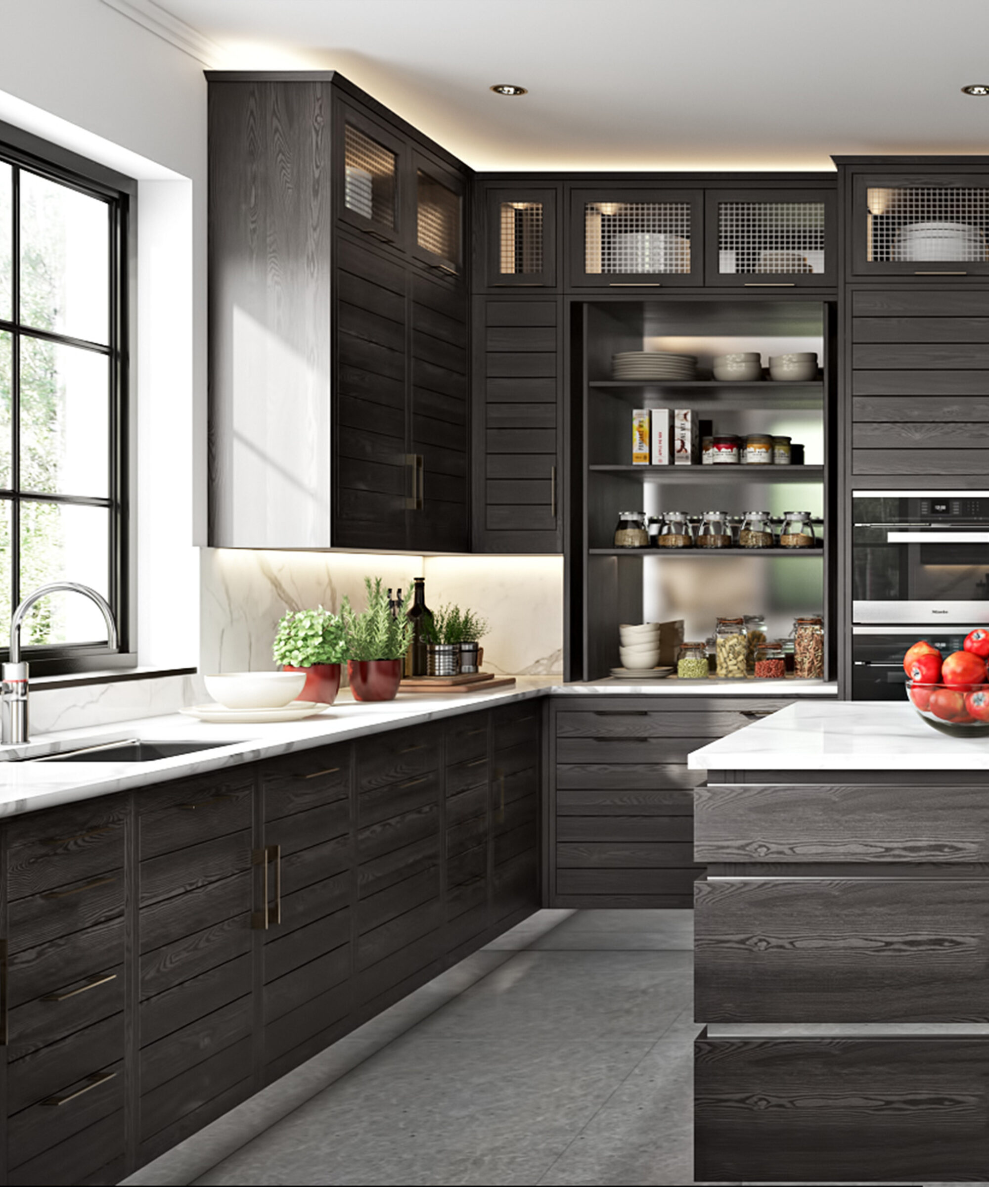 A Naples collection kitchen pantry by Smallbone